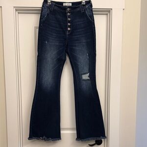 KanCan Dark Blue Flare Jeans